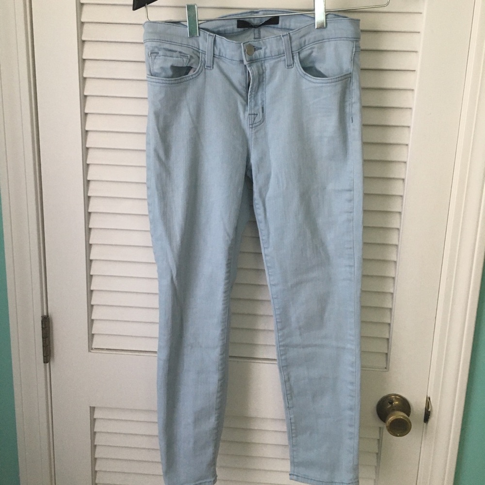 JBrand Medium Rise Light Wash Jeans